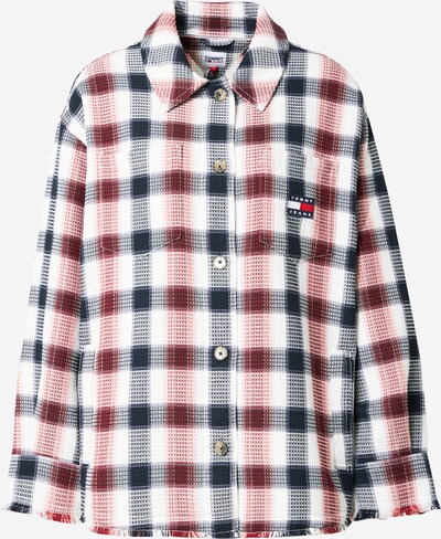 Tommy Jeans Chemisier en crème / bleu marine / rouge, Vue avec produit