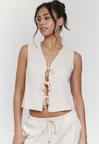 South Beach Vest i beige: forside