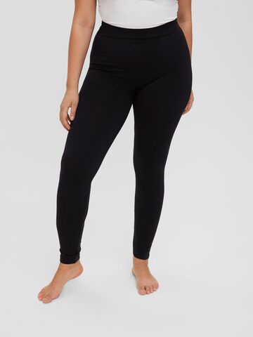 Vero Moda Curve Skinny Leggings 'Lana' in Black: front