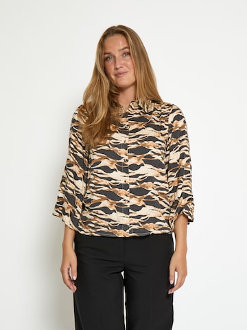 Maglietta 'Lottine' di minus in beige: frontale