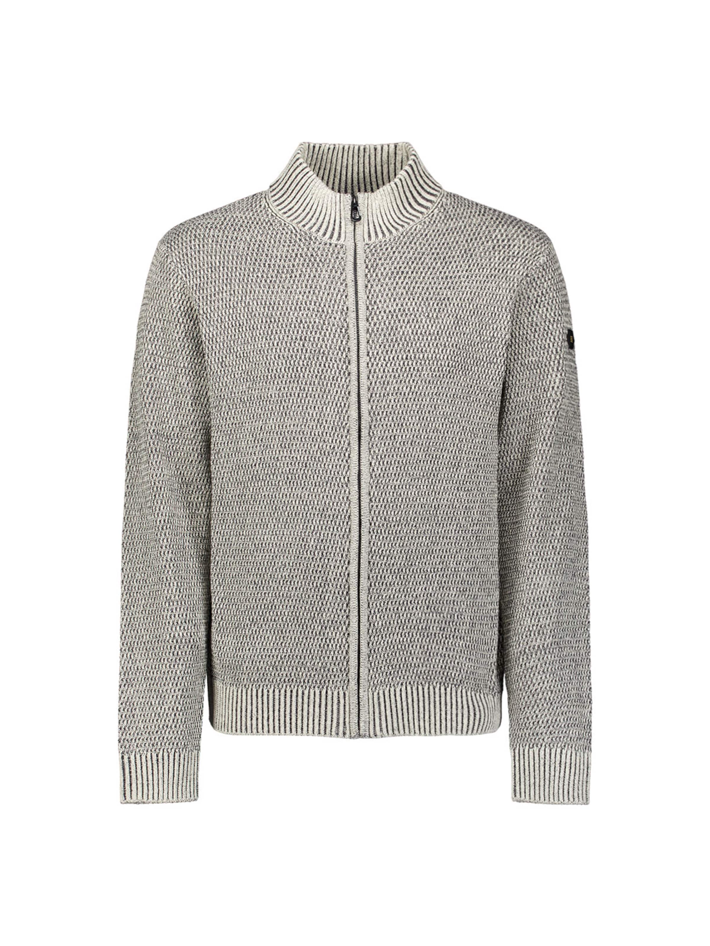 No Excess Strickjacke in Grau: Vorderseite