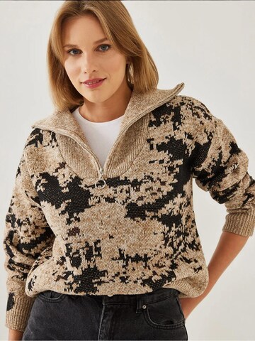 Bianco Lucci Pullover in Beige