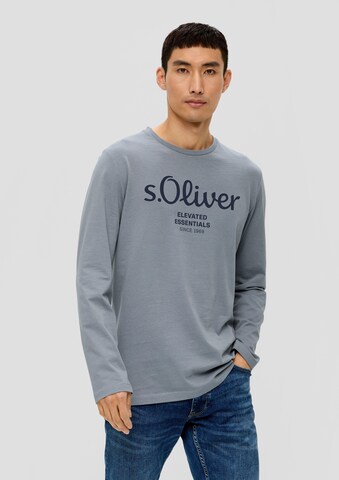 s.Oliver Shirt in Blauw: voorkant