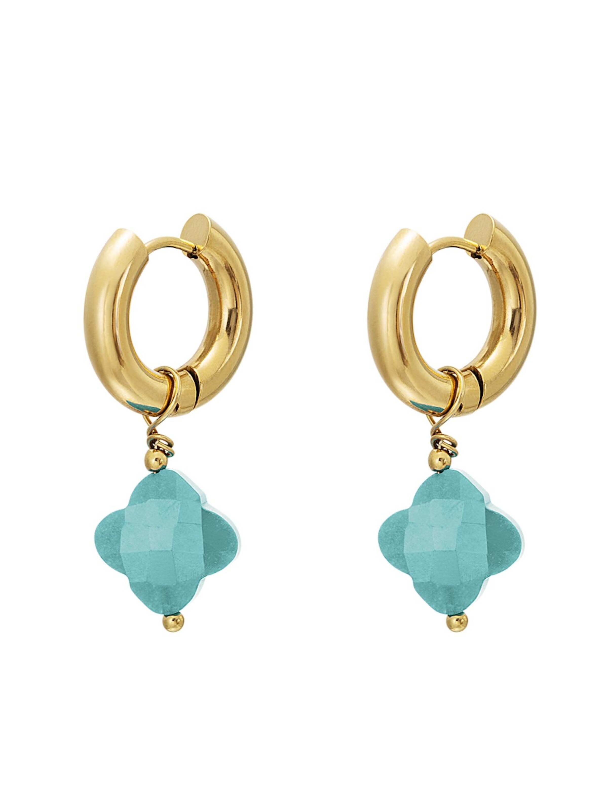 Cala Rose Ohrringe 'LIORA'‌‌‌‌‌‌‌‌‌‌ in Blau: Vorderseite