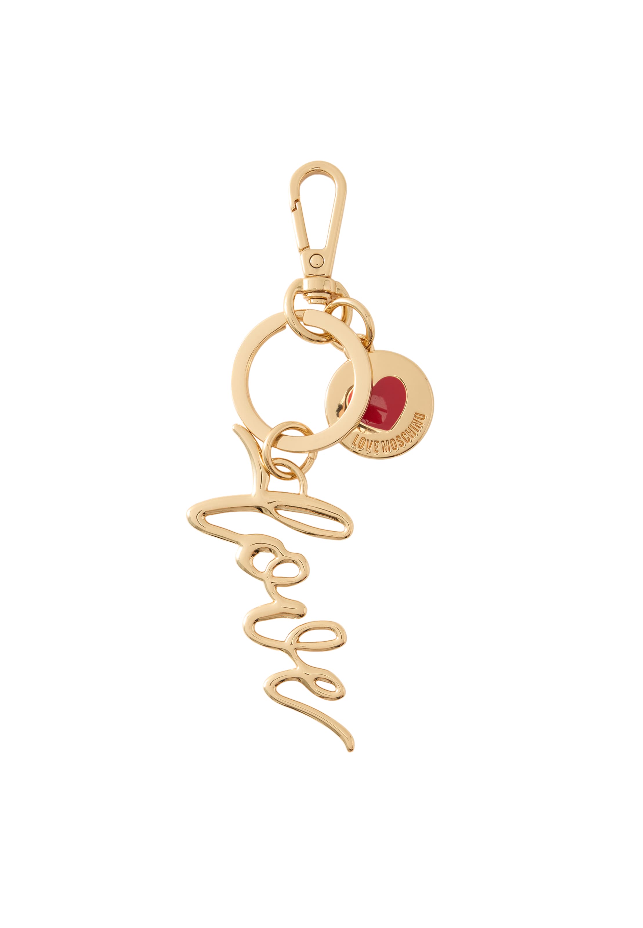 Love Moschino - Porta-chave em ouro: frente