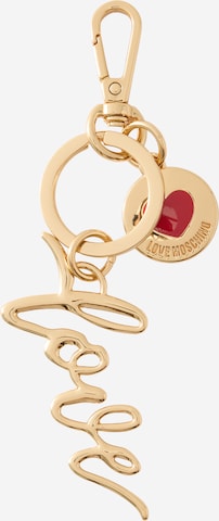Porte-clés Love Moschino en or : devant