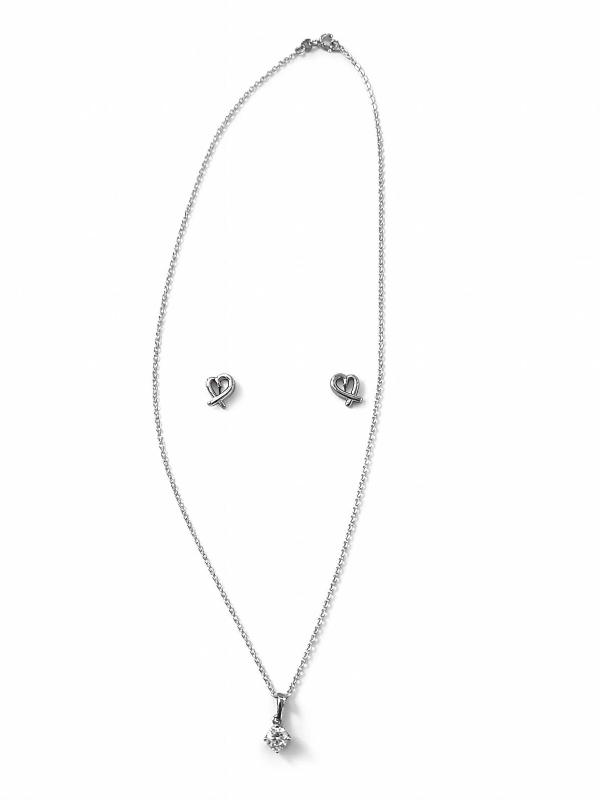 Secret Stones Jewelry Set 'Sparkle' in Silver: front