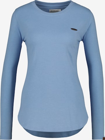 Alife and Kickin - Camisa 'LeaAK' em azul: frente