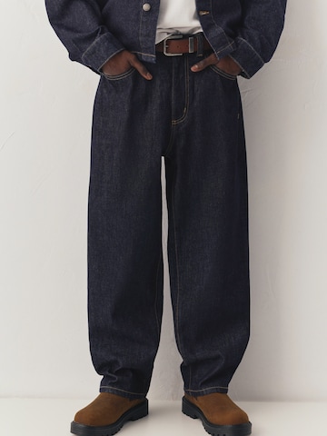 Pull&Bear Baggy Farkut värissä sininen: etupuoli