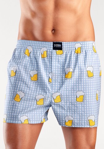 Boxers Happy Shorts en bleu : devant