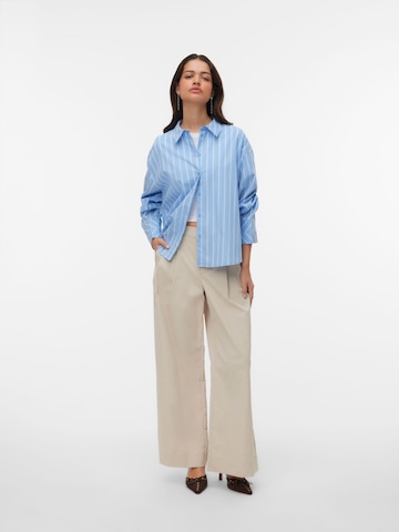 Wide leg Pantaloni con pieghe 'VMMeng' di VERO MODA in beige
