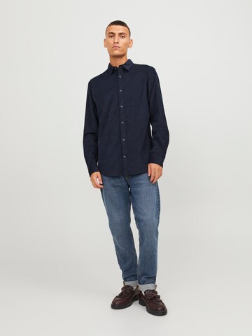 JACK & JONES Slim Fit Hemd in Blau