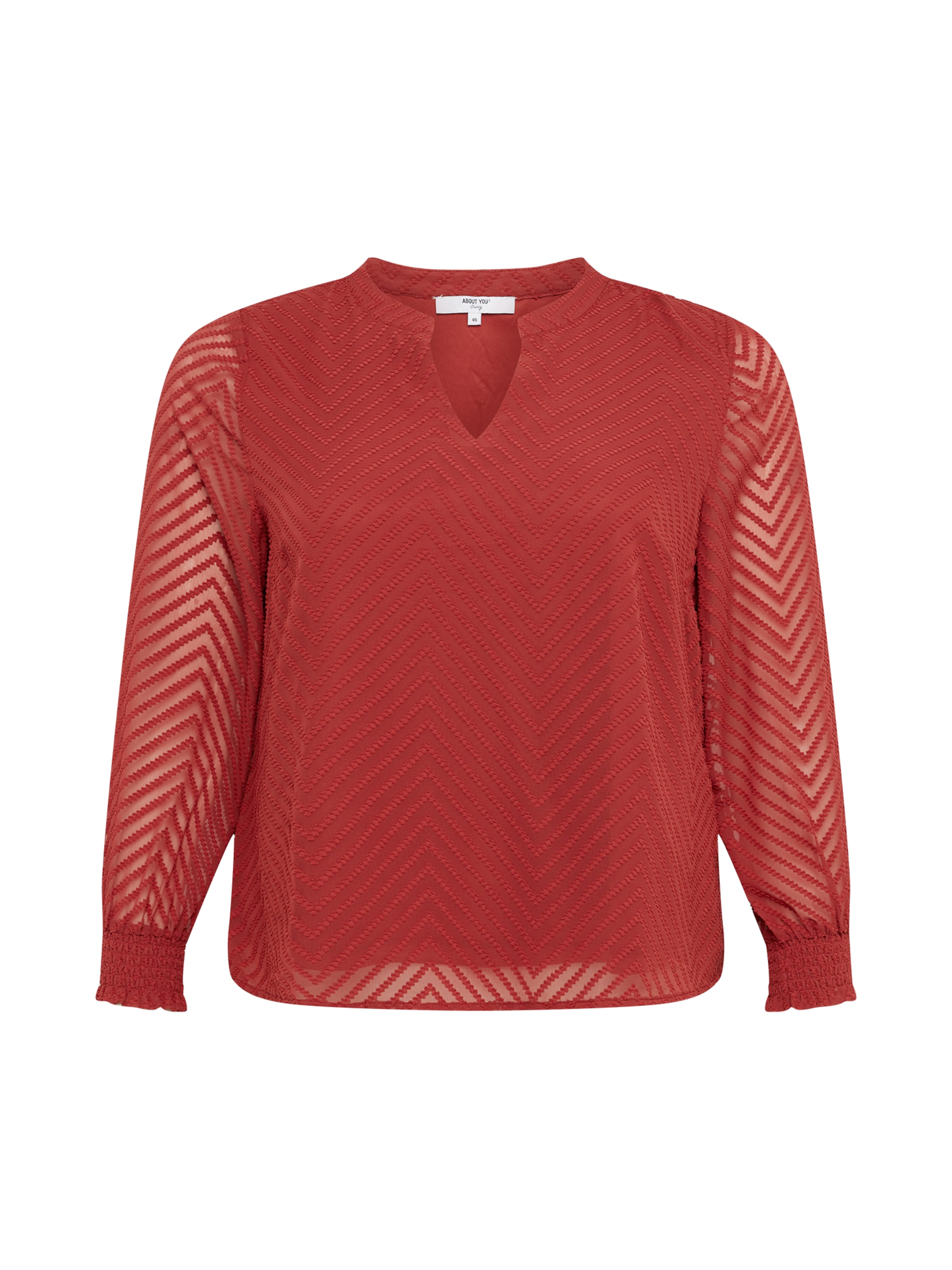 ABOUT YOU Curvy Blouse 'Judith' in Red: front