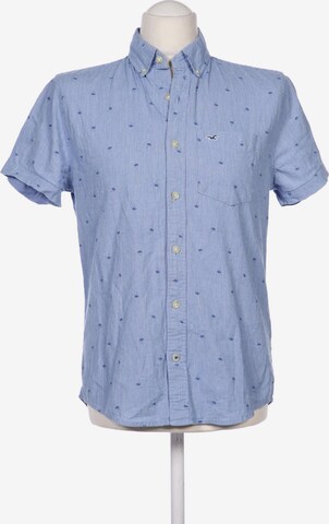 HOLLISTER Button Up Shirt in S in Blue: front