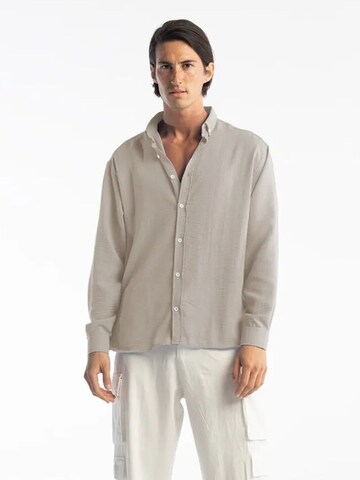Giesto Button Up Shirt 'Hemden' in Beige: front