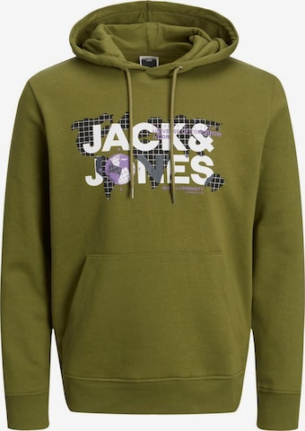 JACK & JONES Sweatshirt 'Dust' in Grün: predná strana