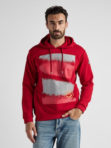 JCC Hoodie in Rot: Vorderseite