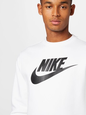 Nike Sportswear Athletic Sweatshirt in White