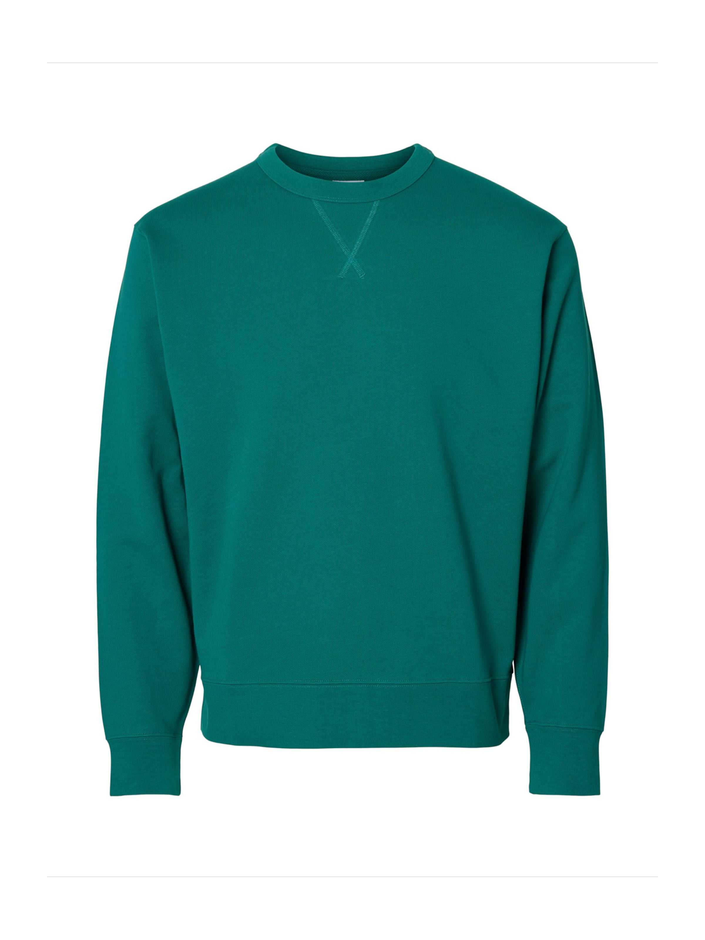 Bluză de molton 'SLHLUKE' de la SELECTED pe verde: față