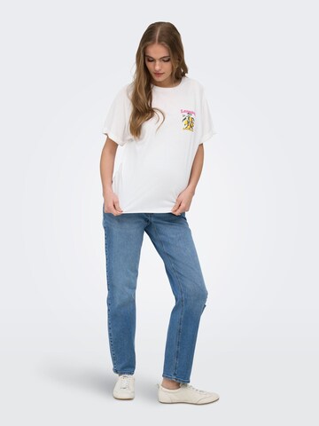 Only Maternity - Camiseta en blanco