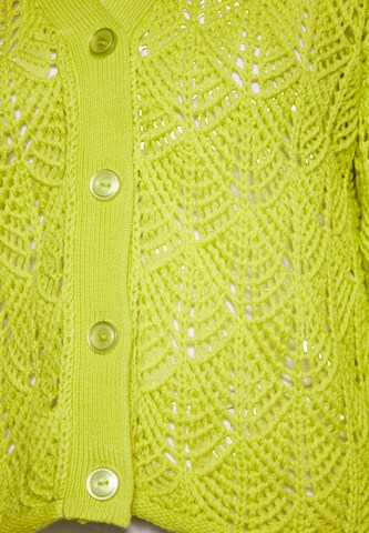 swirly Knit cardigan in Green