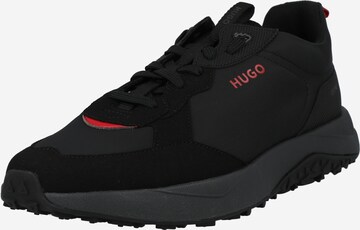 Sneaker bassa di HUGO in nero: frontale