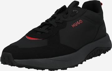 HUGO Red Sneakers in Black: front