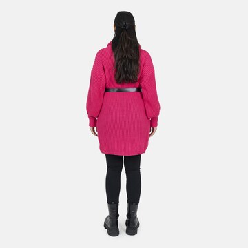 Elara Strikkjole i pink