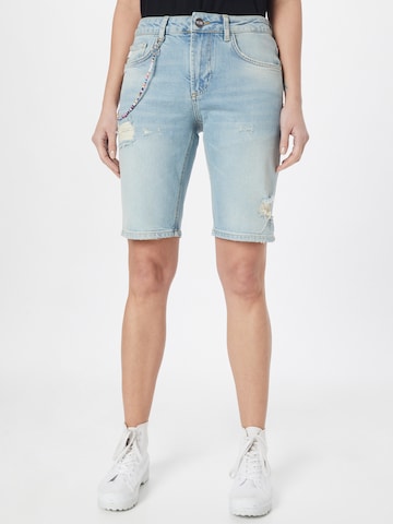 Goldgarn Slimfit Jeans 'AUGUSTA' i blå: forside