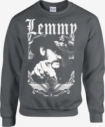 Lemmy Kilmister Bluzka sportowa 'Lemmy Kilmister Respect 1945-2015 Sweatshirt' w kolorze szary: przód