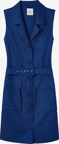 Robe-chemise adl en bleu : devant