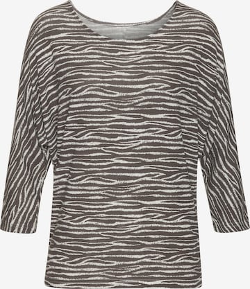 T-shirt LASCANA en marron : devant