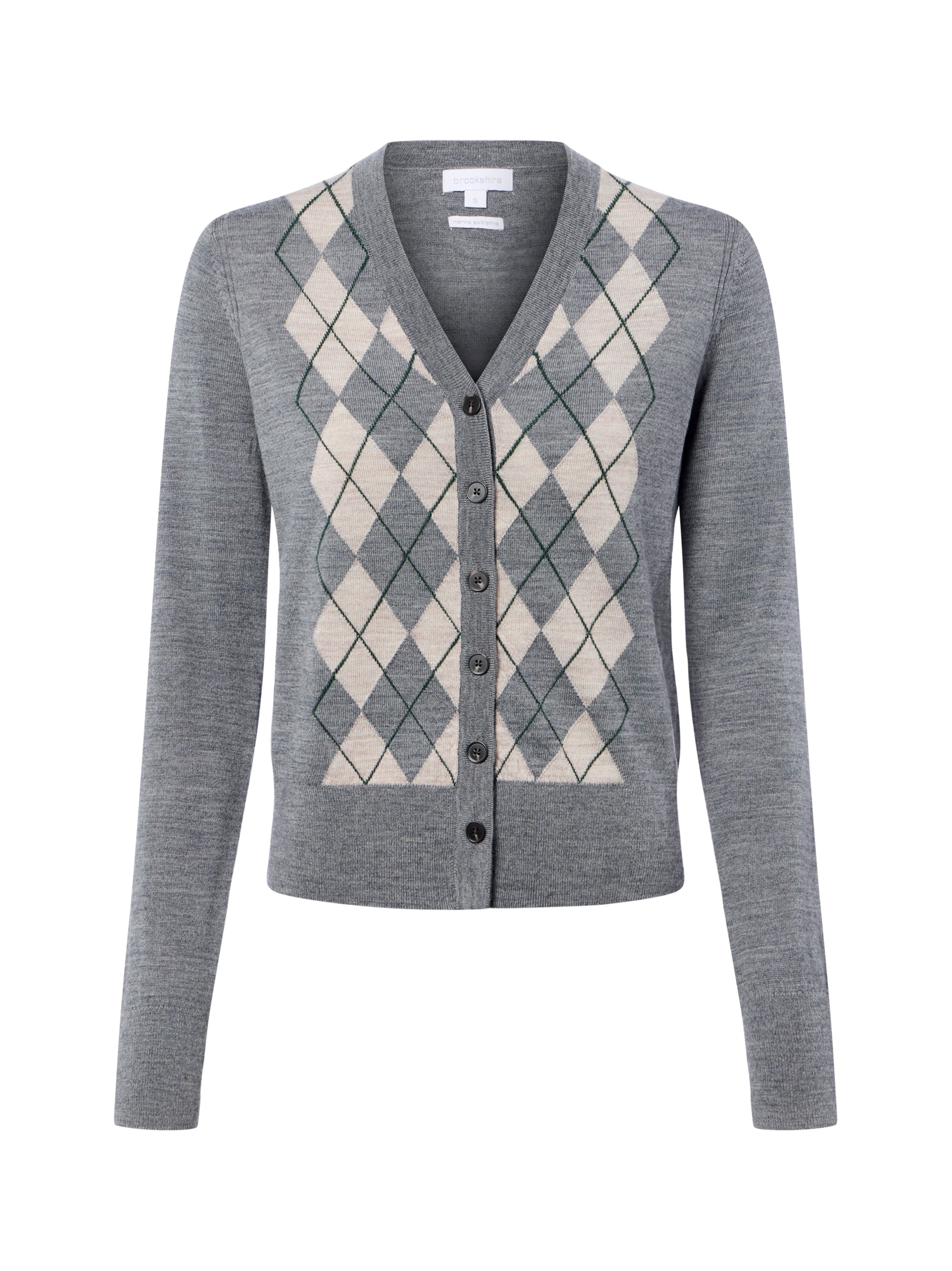 Brookshire Gebreid vest in Zwart: voorkant