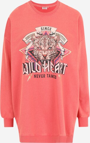 Only Tall Sweatshirt 'LUCINDA' in Roze: voorkant