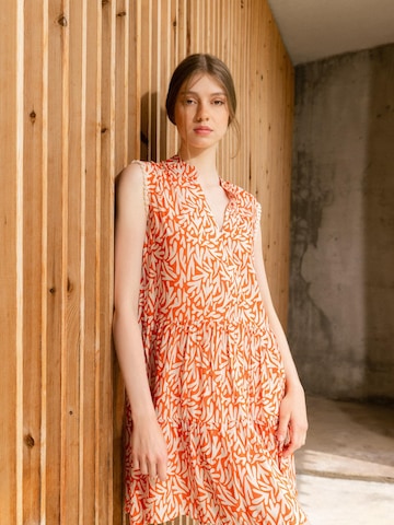 Robe d’été 'BEACHWEAR CORAL' Pink Label en orange