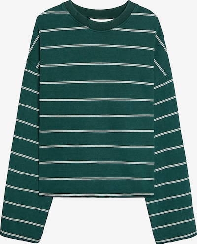 Bershka Collegepaita koossa XS värissä smaragdi / valkoinen, Tuotenäkymä