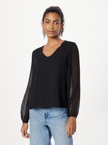 ABOUT YOU - Blusa 'Vivian' en negro: frente