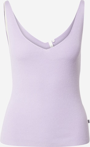 QS Knitted Top in Purple: front