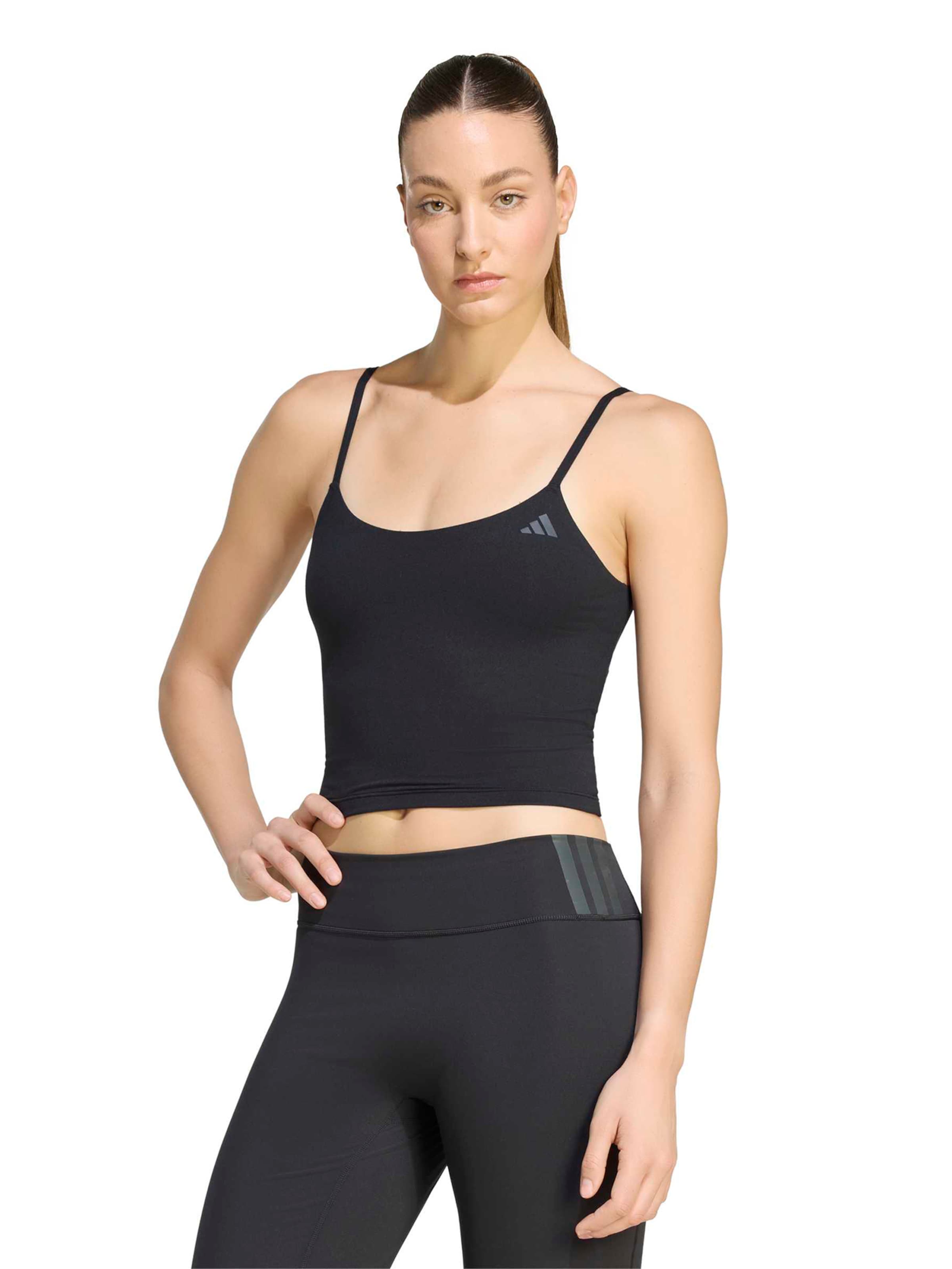 ADIDAS PERFORMANCE Αθλητικό τοπ 'ALL ME ESS' σε μαύρο: μπροστά