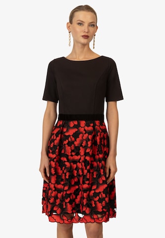 Robe de cocktail Kraimod en rouge : devant