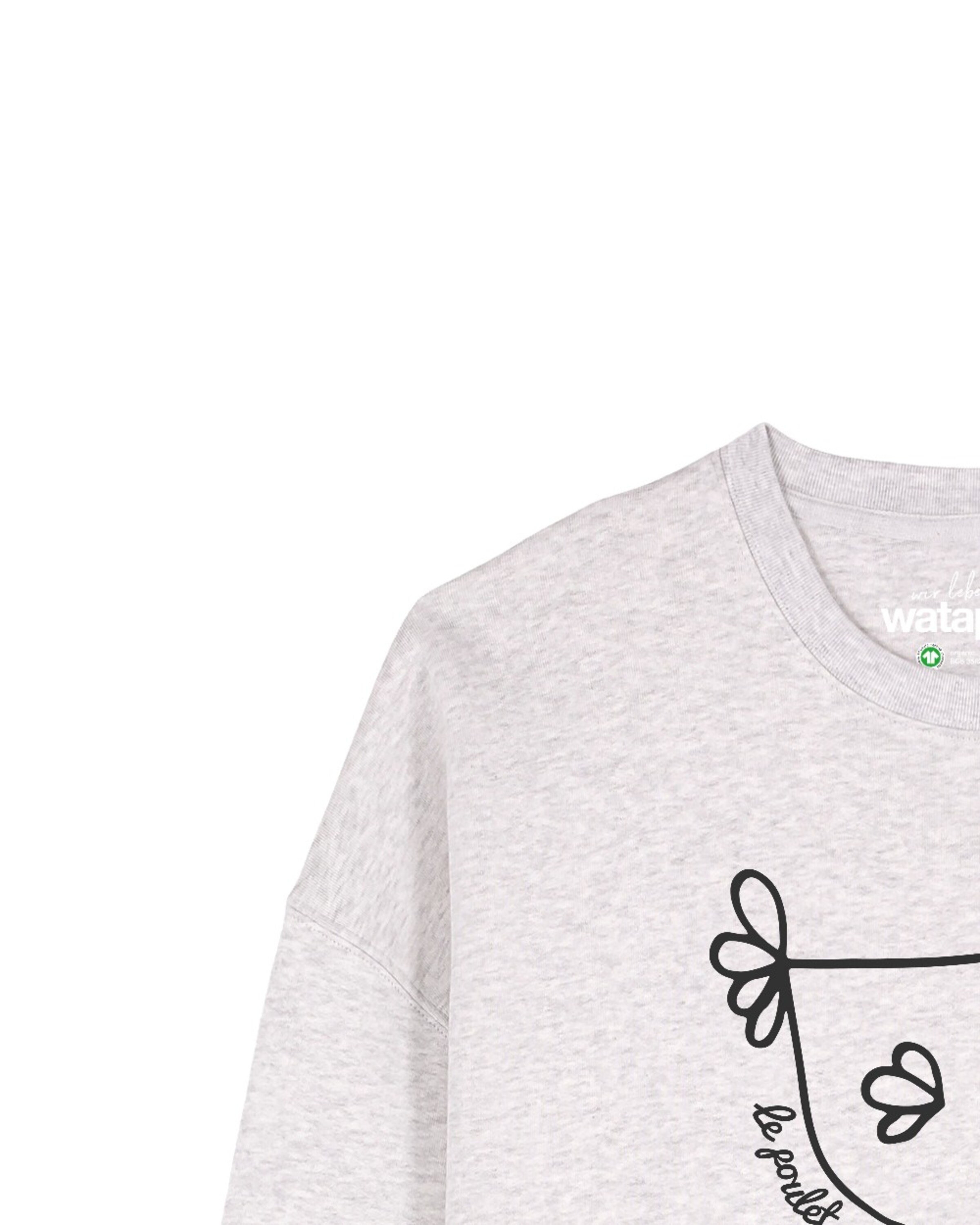 Felpa 'Le poulet ' di Watapparel in grigio