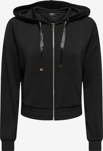 Giacca di felpa 'Onlmyra L/S Hoodie Ub Swt 15380272' di ONLY in nero: frontale