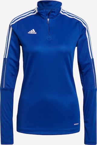 ADIDAS PERFORMANCE Athletic Sweatshirt 'Tiro' in Blue: front