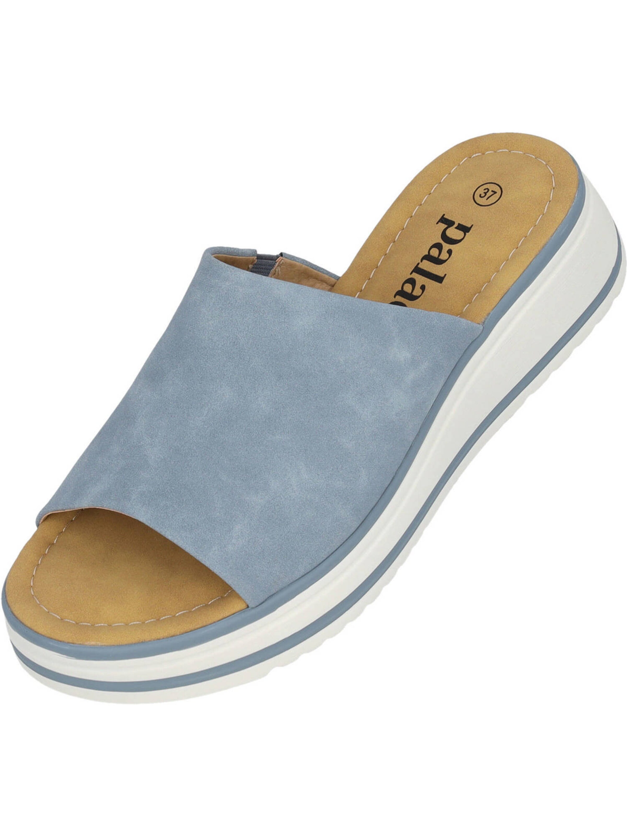 Palado Pantolette 'Rhat' in Blau: Vorderseite