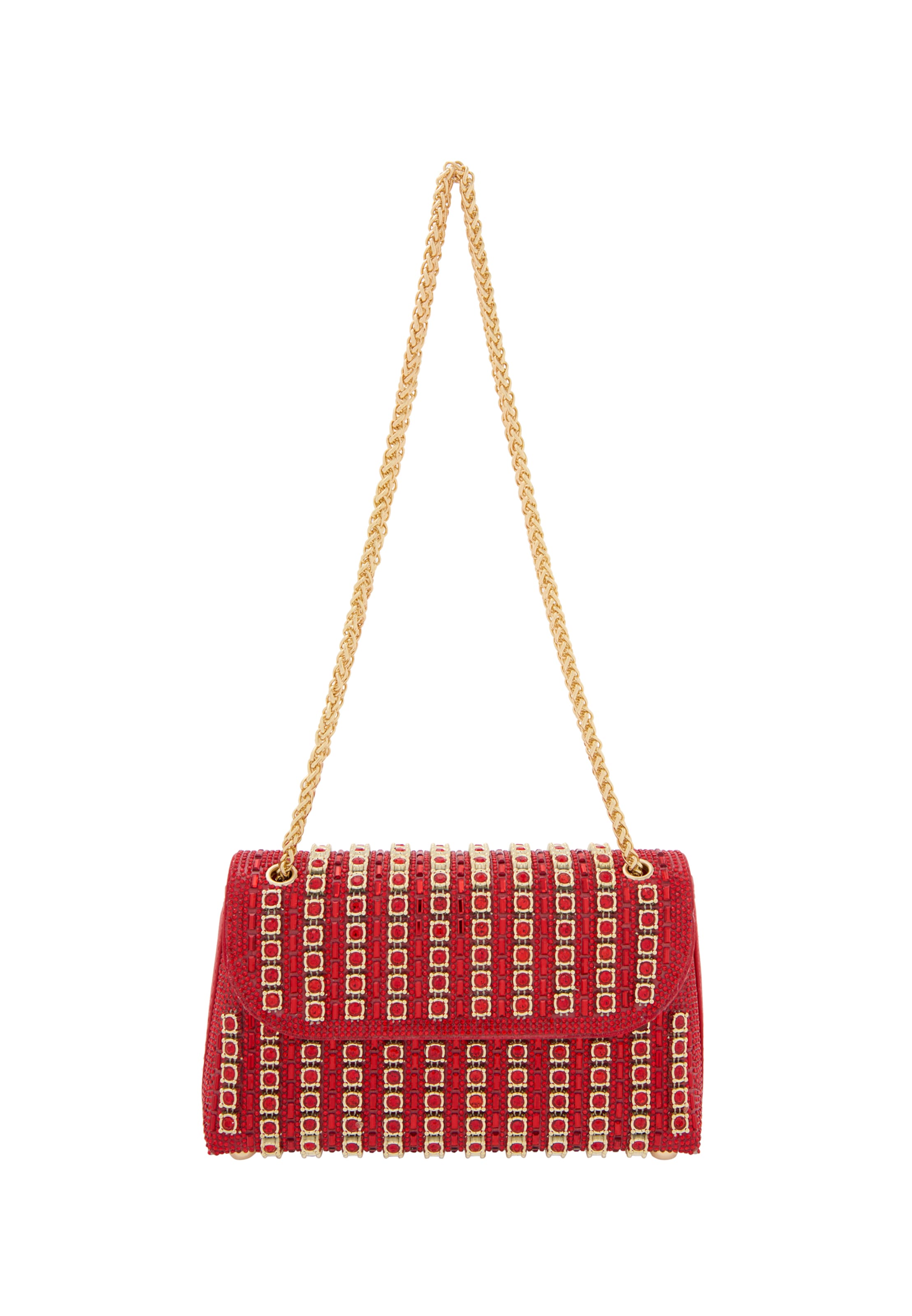 NAEMI - Mala de ombro em vermelho: frente