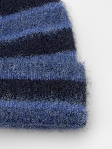 Pull&Bear Beanie 'STWD' in Blue