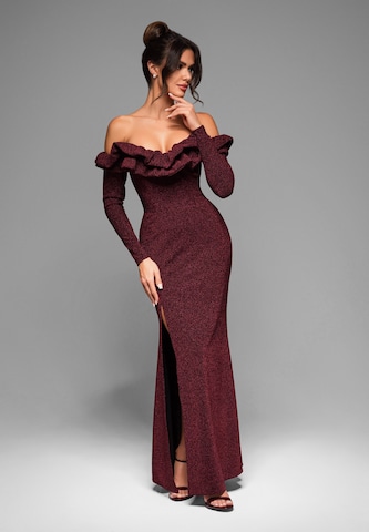 Ombre Avondjurk in Rood