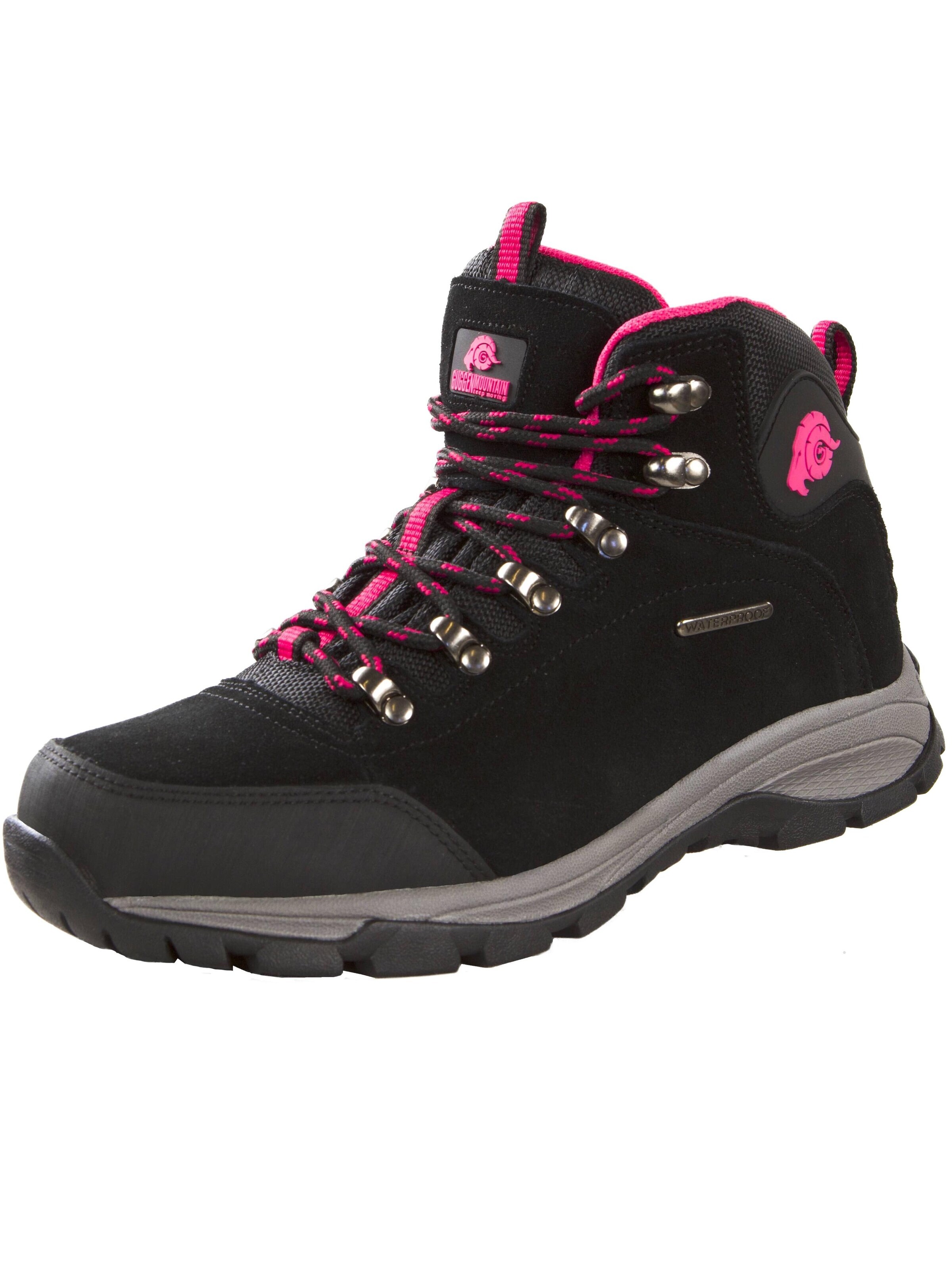 Guggen Mountain Lace-up boot 'M014' in Black: front