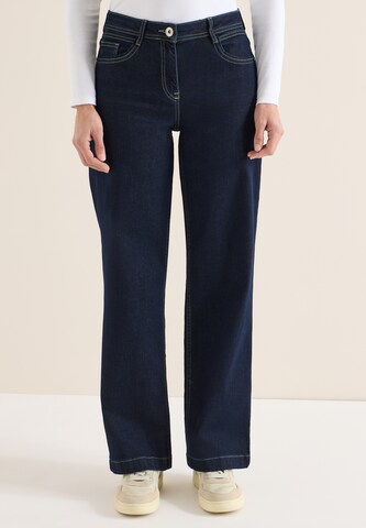 STREET ONE Flared Jeans in Blau: Vorderseite