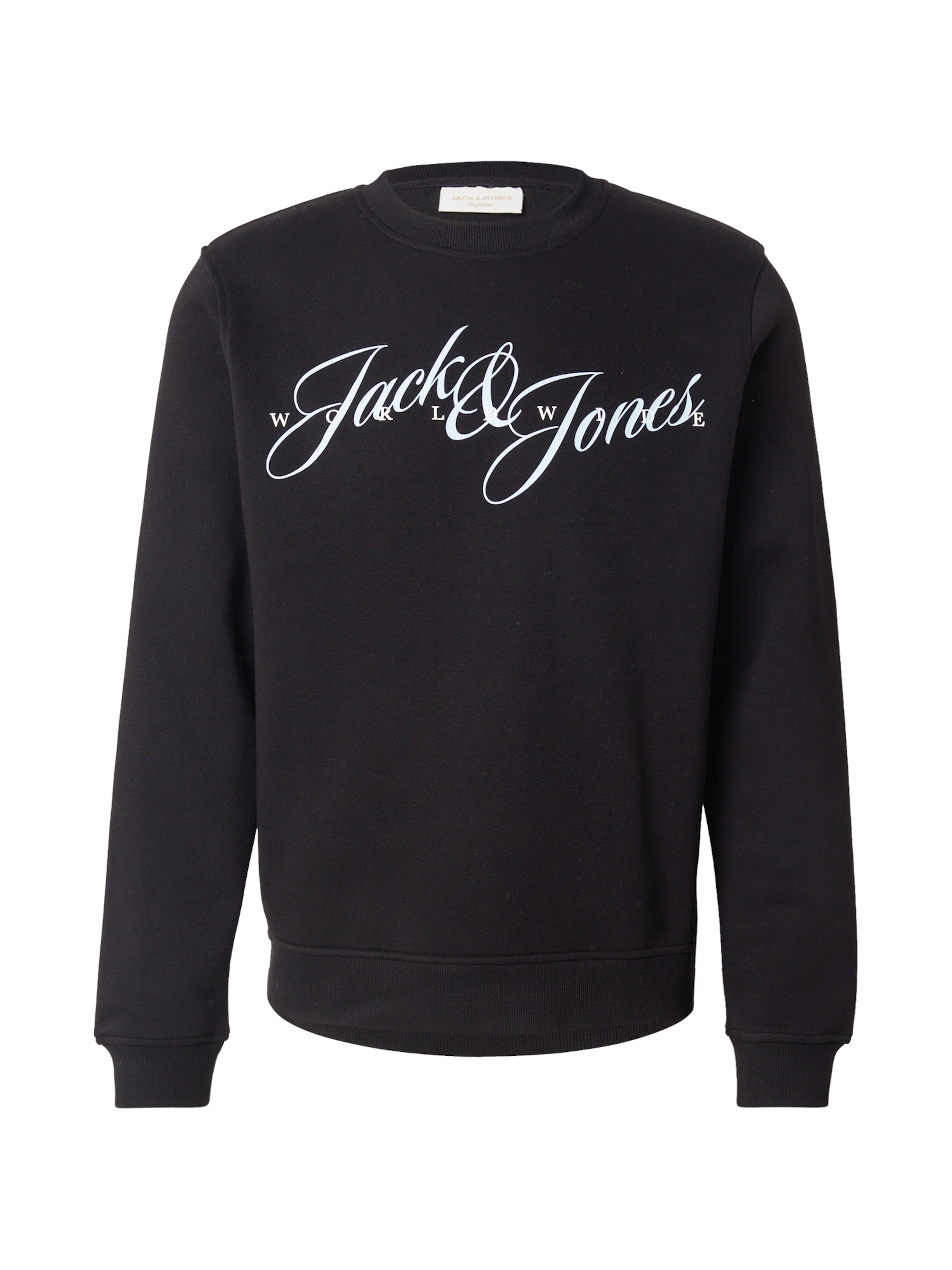 világoskék / fekete JACK & JONES Tréning póló 'JORINWOOD', Termék nézet